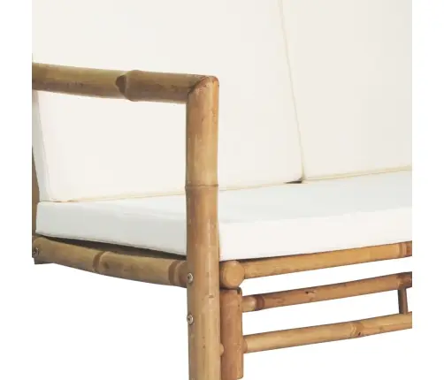 4-Daļīgs Dārza Atpūtas Mēbeļu Komplekts Ar Matračiem, Bambuss Vidaxl