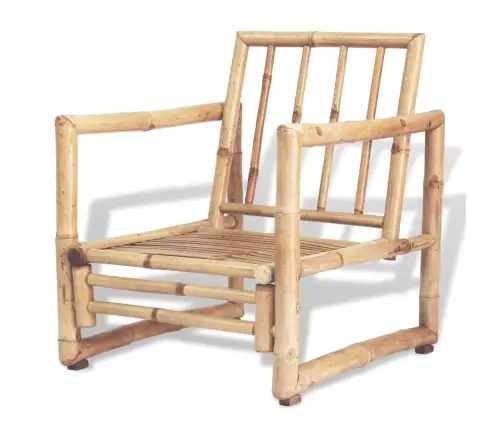 4-Daļīgs Dārza Atpūtas Mēbeļu Komplekts Ar Matračiem, Bambuss Vidaxl