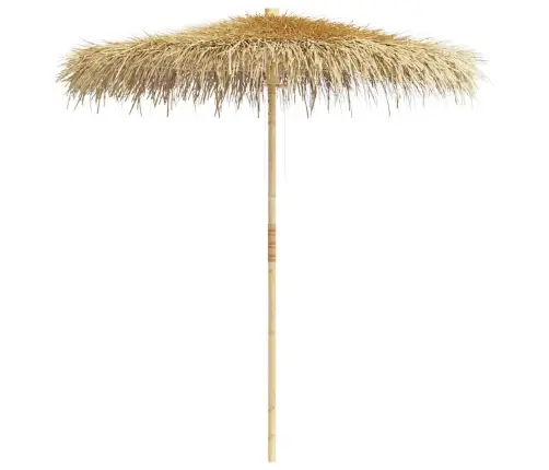 Bambusest Päikesevari Banaanilehtedest Katusega 210 Cm