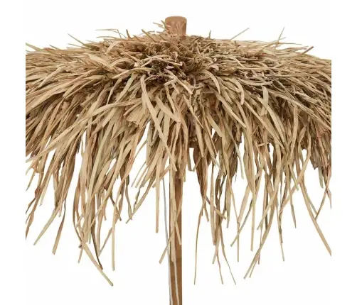 Bambusest Päikesevari Banaanilehtedest Katusega 210 Cm