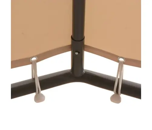 Dārza Nojume, Telts, 4X4 M, Tērauds, Bēša Vidaxl