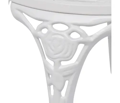 Bistro Krēsli, 2 Gab., Liets Alumīnijs, Balti Vidaxl