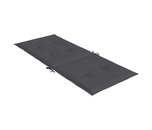 Dārza Krēslu Spilveni, 2 Gab., Pelēki, 120X50X3 Cm, Audums Vidaxl