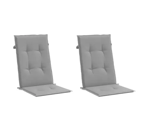 Dārza Krēslu Spilveni, 2 Gab., Pelēki, 120X50X3 Cm, Audums Vidaxl