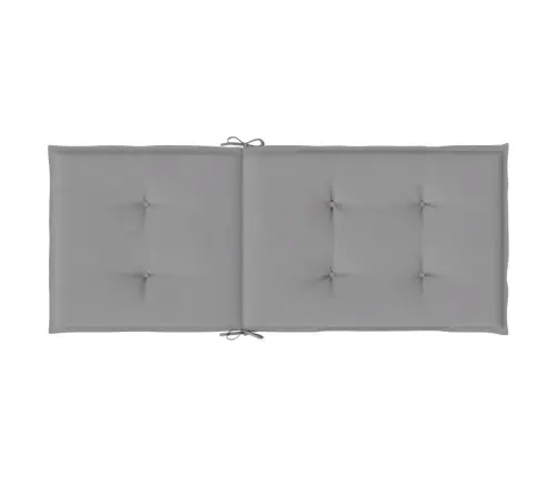 Dārza Krēslu Spilveni, 4 Gab., Pelēki, 120X50X3 Cm, Audums Vidaxl