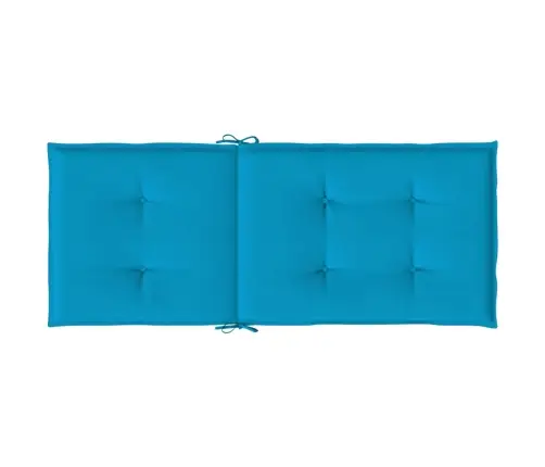 Kõrge Seljatoega Toolipadjad 2 Tk, Sinine, 120X50X3 cm Kangas