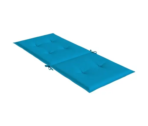 Dārza Krēslu Spilveni, 4 Gab., Zili, 120X50X3 Cm, Audums Vidaxl