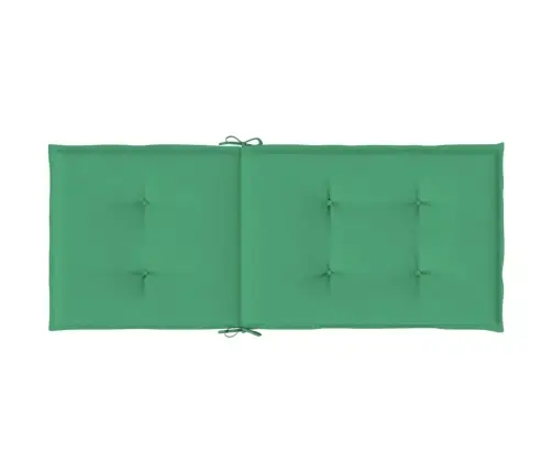 Kõrge Seljatoega Toolipadjad 4 Tk, Roheline 120X50X3 cm Kangas