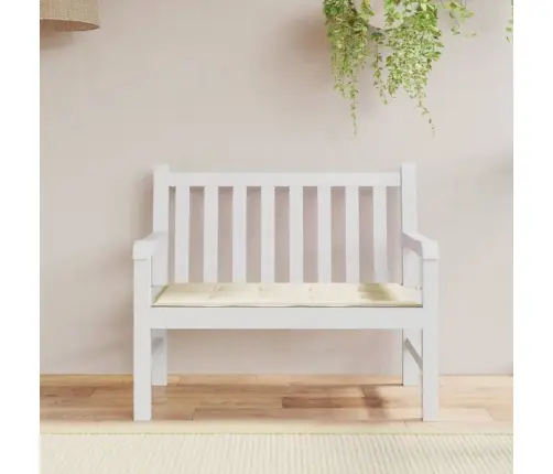 Dārza Sola Matracis, 120X50X3 Cm, Audums, Krēmkrāsas Vidaxl