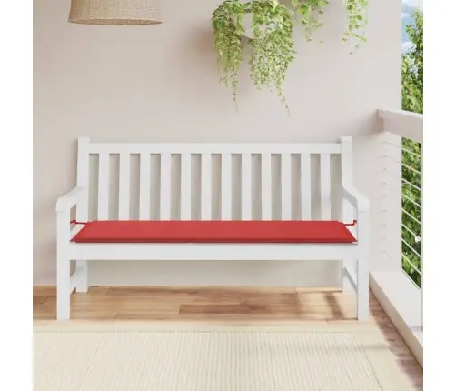 Dārza Sola Matracis, 150X50X3 Cm, Audums, Sarkans Vidaxl