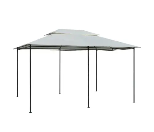 Dārza Nojume Ar Aizkariem, 4X3 M, Balta Vidaxl