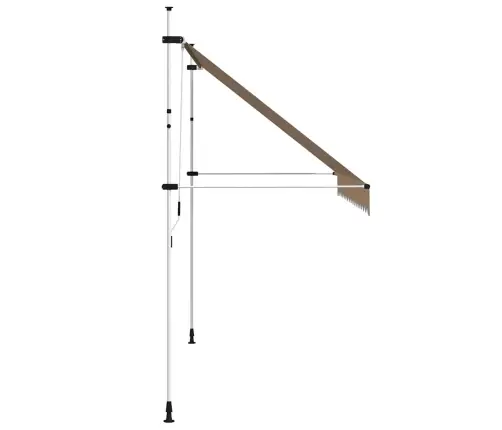 Kokkupandav Varikatus, Kollase-Sinisetriibuline, 350 Cm