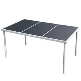 Dārza Galds, 150X90X74 Cm, Melns Tērauds Vidaxl