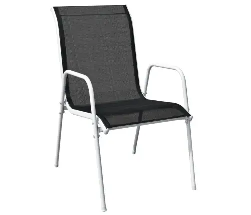 3-Daļīgs Bistro Mēbeļu Komplekts, Tērauds, Melns Vidaxl