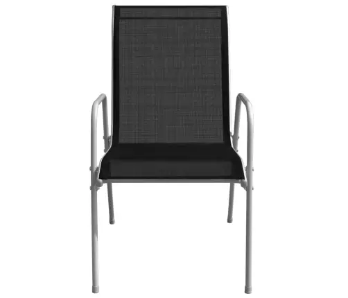 5-Daļīgs Dārza Mēbeļu Komplekts, Tērauds, Melns Vidaxl