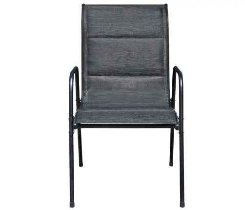 5-Daļīgs Dārza Mēbeļu Komplekts, Tērauds, Melns Vidaxl