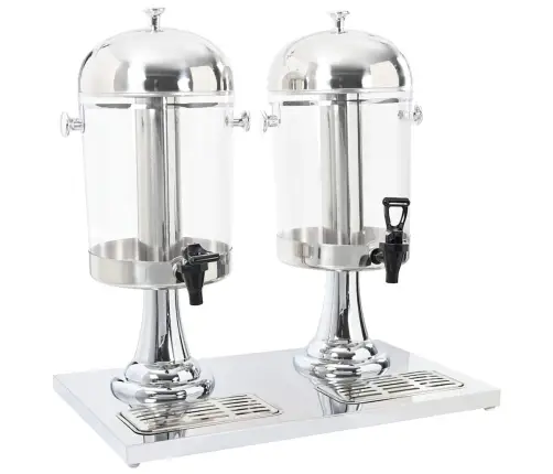 Dubultais Sulas Dispensers, 2 X 8 L, Nerūsējošs Tērauds Vidaxl