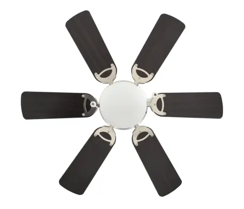 Griestu Ventilators Ar Lampu, 82 Cm, Dekoratīvs, Tumši Brūns Vidaxl