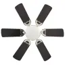 Griestu Ventilators Ar Lampu, 82 Cm, Dekoratīvs, Tumši Brūns Vidaxl