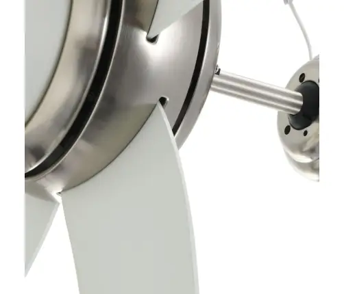 Griestu Ventilators Ar Lampu, 128 Cm, Dekoratīvs, Balts Vidaxl