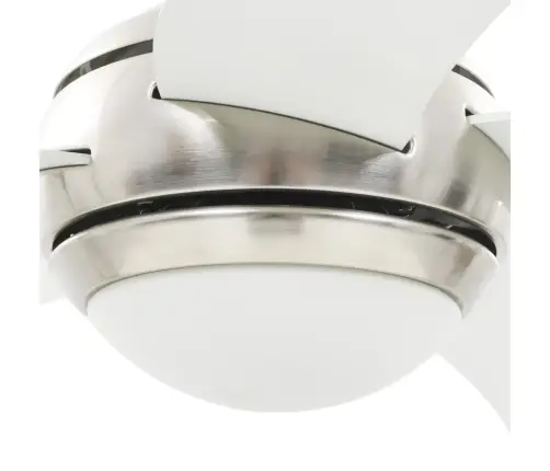 Griestu Ventilators Ar Lampu, 128 Cm, Dekoratīvs, Balts Vidaxl