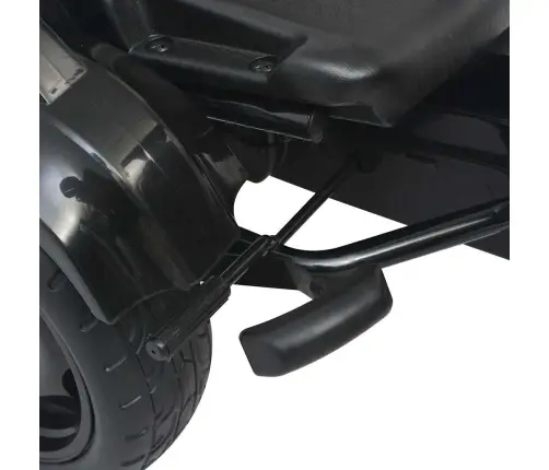 Pedalais Minamas Kartingas Su Reguliuojama Sėdyne, Juodas