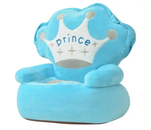 Pliušinė Vaikiška Kėdė Prince, Mėlyna