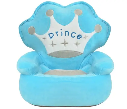 Pliušinė Vaikiška Kėdė Prince, Mėlyna