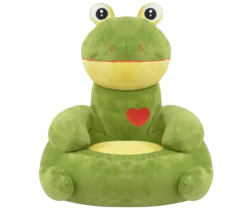 Pliušinė Vaikiška Kėdė Varlė, Žalia