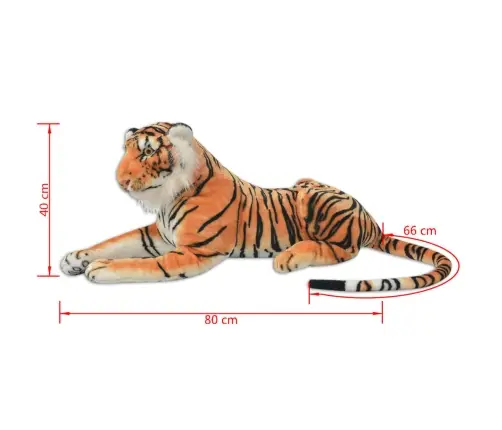 Žaislas Tigras, Pliušinis, Rudas, Xxl