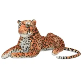 Rotaļu Leopards, Xxl, Brūns Plīšs Vidaxl