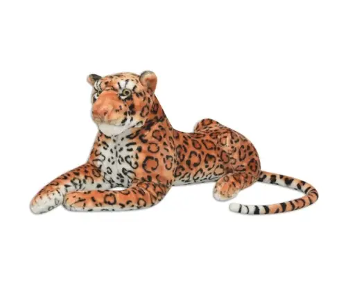 Rotaļu Leopards, Xxl, Brūns Plīšs Vidaxl