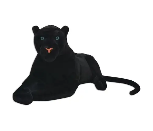 Rotaļu Pantera, Xxl, Melns Plīšs Vidaxl