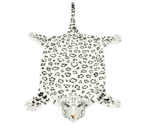 Leoparda Paklājs, 139 Cm, Balts Plīšs Vidaxl Leoparda Paklājs, 139 Cm, Balts Plīšs Vidaxl
