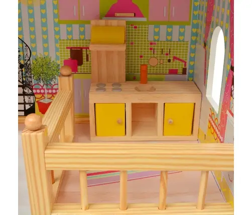 Vidaxli Kolmekorruseline Nukumaja 60 X 30 X 90 Cm Puit