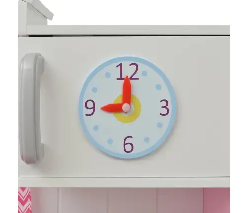 Mänguköök, Puidust 82 X 30 X 100 Cm Roosa Ja Valge