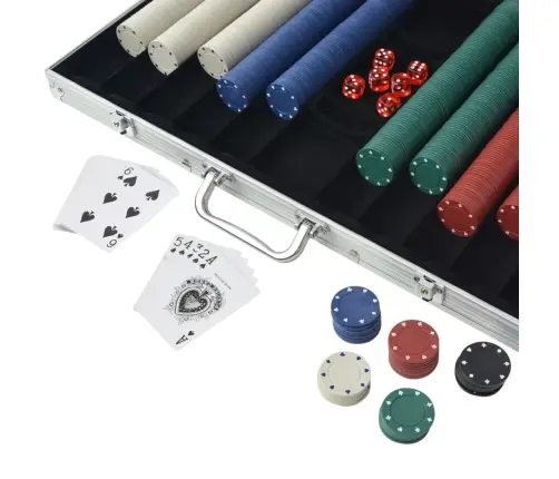 Pokerio Rinkinys Su 1000 Žetonų, Aliuminis