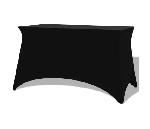 Galda Pārvalki, 2 Gab., 120X60,5X74Cm, Elastīgi, Melni Vidaxl