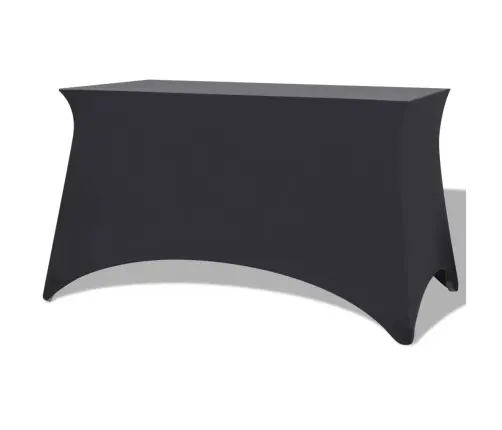 Galda Pārvalki, 2 Gab., 120X60,5X74Cm, Elastīgi, Antracītpelēki Vidaxl