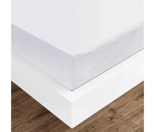 Voodilinad Valge 200 X 160 Cm Puuvill