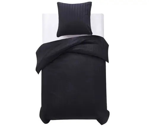 Tekikott Padjaga 155 X 220 Cm Puuvillane Satiin Ja Triibud