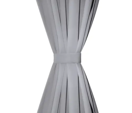 Naktinės Užuolaidos Su Metal. Kilp., 2Vnt., 135X175cm Pilkos