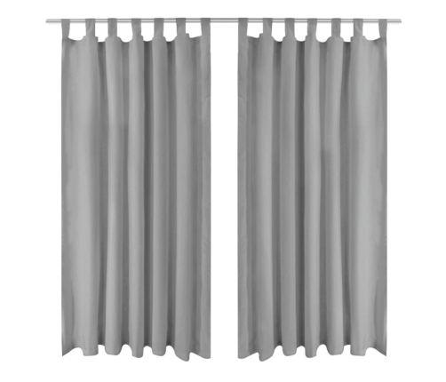 Aasadega Mikrosatiinist Kardinad 2 Tk 140 X 175 Cm Hall