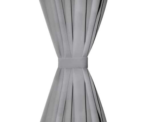 Aasadega Mikrosatiinist Kardinad 2 Tk 140 X 175 Cm Hall