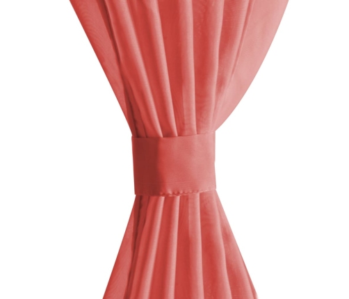 Vuaalkardinad 2 Tk 140 X 225 cm Punane