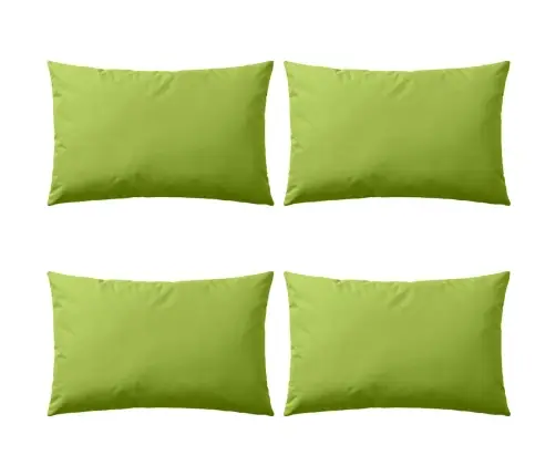 Lauko Pagalvės, 4 Vnt., Obuolio Žalios Spalvos, 60X40 Cm
