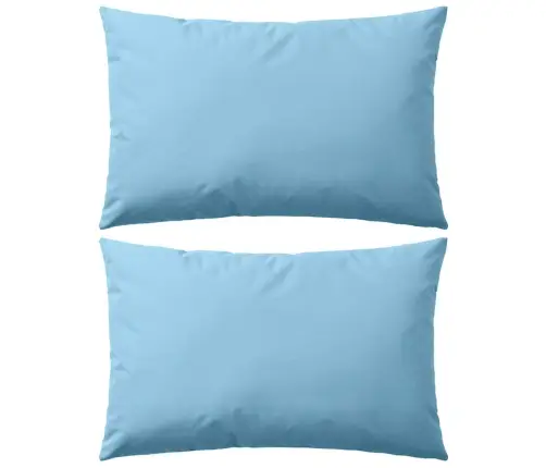 Lauko Pagalvės, 2 Vnt., Šviesiai Mėlynos Sp., 60X40Cm