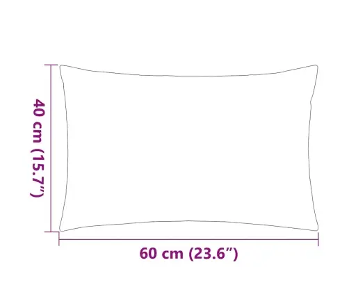 Lauko Pagalvės, 2 Vnt., Šviesiai Mėlynos Sp., 60X40Cm
