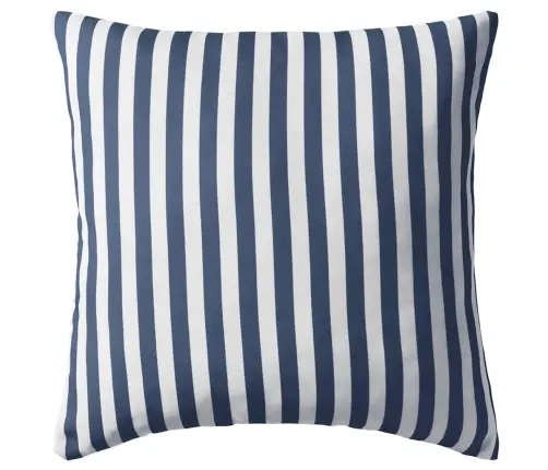 Dārza Mēbeļu Spilveni, 4 Gab., 45X45 Cm, Svītraini, Tumši Zili Vidaxl