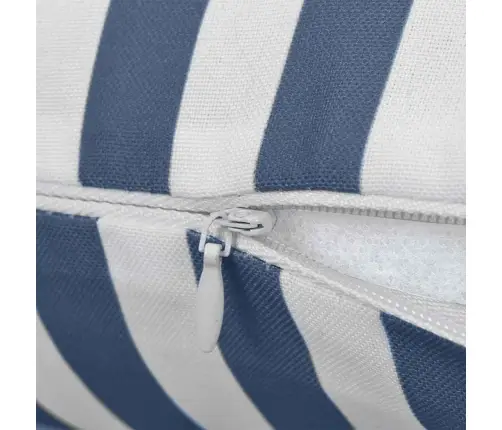 Lauko Pagalvės, 2 Vnt., Tamsiai Mėlynos Sp., 60X40cm Dryžuotos